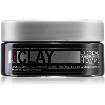 L’Oréal Professionnel Homme 5 Force Clay modelovací hlína silné zpevnění 50 ml - parfo.cz