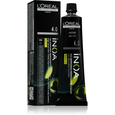 L’Oréal Professionnel Inoa permanentní barva na vlasy bez amoniaku odstín 4.0 60 ml - parfo.cz