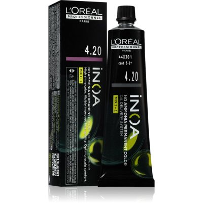 L’Oréal Professionnel Inoa permanentní barva na vlasy bez amoniaku odstín 4.20 60 ml - parfo.cz