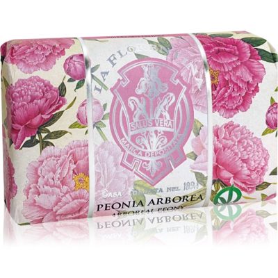 La Florentina Arboreal Peony Hand Soap přírodní tuhé mýdlo pivoňka 200 g - parfo.cz