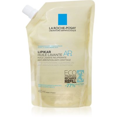 La Roche-Posay Lipikar Huile AP+ zvláčňující relipidační mycí olej proti podráždění náhradní náplň 400 ml - parfo.cz