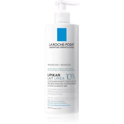 La Roche-Posay Lipikar Lait Urea 10% zklidňující tělové mléko pro velmi suchou pokožku 400 ml - parfo.cz