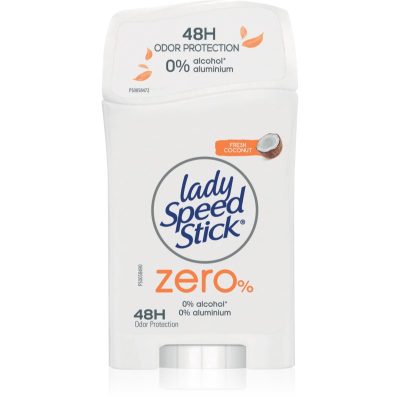 Lady Speed Stick Zero Fresh Coconut tuhý deodorant bez obsahu hliníkových solí 40 g - parfo.cz