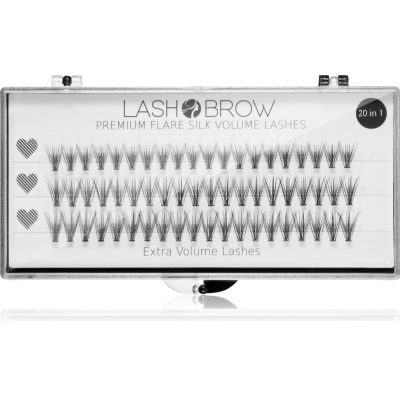 Lash Brow Premium Flare Silk Lashes umělé řasy Extra Volume 1 ks - parfo.cz