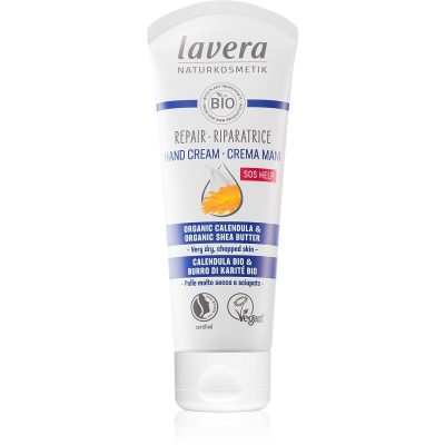 Lavera Basis Sensitiv regenerační krém na ruce s měsíčkem lékařským 75 ml - parfo.cz