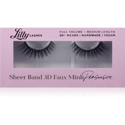 Lilly Lashes 3D Faux Mink umělé řasy typ Persuasive 1 pár - parfo.cz