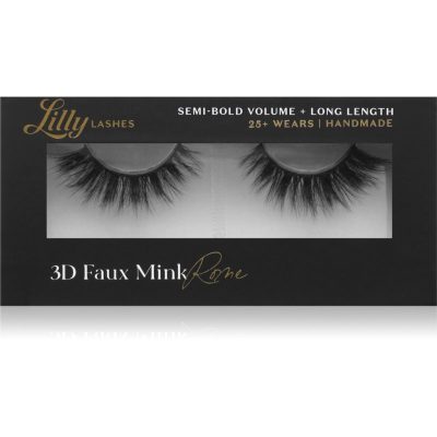Lilly Lashes 3D Faux Mink umělé řasy typ Rome 1 pár - parfo.cz
