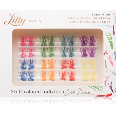 Lilly Lashes Multicolored Individual trsové nalepovací řasy s uzlíkem 32 ks - parfo.cz