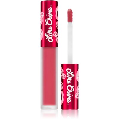 Lime Crime Velvetines matná tekutá rtěnka odstín Red Velvet 2
