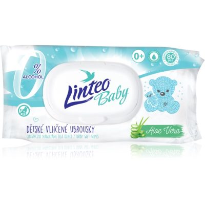 Linteo Baby Pure & Fresh dětské jemné vlhčené ubrousky s aloe vera 80 ks - parfo.cz