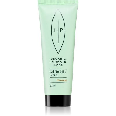 Lip Intimate Care Organic Intimate Care Gel To Milk Scrub jemný peeling s kokosem 50 ml - parfo.cz
