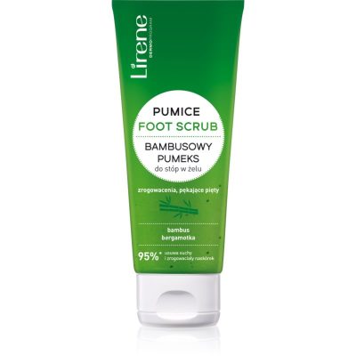 Lirene Foot Care peeling na chodidla a paty s přírodní pemzou s výtažkem z bambusu 120 ml - parfo.cz