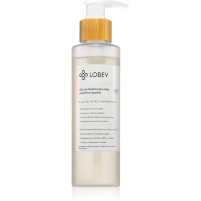 Lobey Body Care Gel na holení pro tělo a intimní partie gel na holení těla na intimní partie 200 ml - parfo.cz