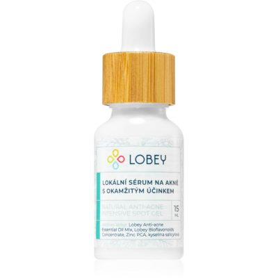 Lobey Skin Care Lokální sérum na akné s okamžitým účinkem lokální péče proti akné 15 ml - parfo.cz