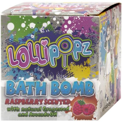 Lollipopz Bath Bath Bomb šumivá koule do koupele pro děti Raspberry 165 g - parfo.cz
