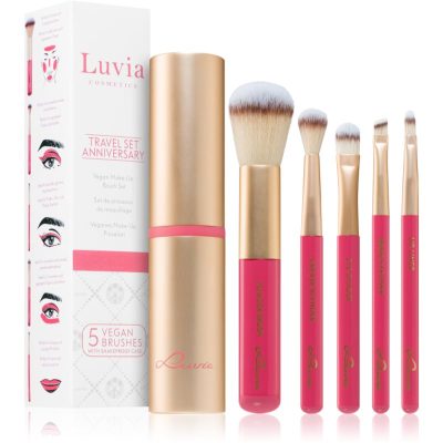 Luvia Cosmetics Prime Vegan Anniversary sada štětců s pouzdrem cestovní - parfo.cz