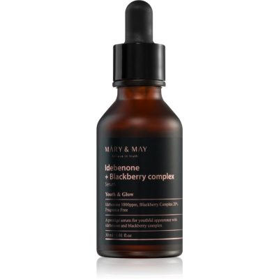 MARY & MAY Idebenone + Blackberry Complex Serum antioxidační sérum pro rozjasnění a vyhlazení pleti 30 ml - parfo.cz