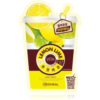 MEDIHEAL Vita Mask Lemon Lime rozjasňující plátýnková maska 20 ml - parfo.cz