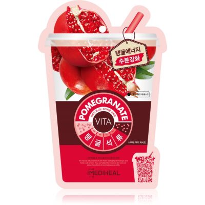 MEDIHEAL Vita Mask Pomegranate hydratační plátýnková maska s kolagenem 20 ml - parfo.cz