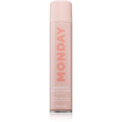 MONDAY Brunette Dry Shampoo suchý šampon pro tmavé vlasy s keratinem 200 ml - parfo.cz