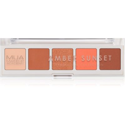 MUA Makeup Academy Professional 5 Shade Palette paletka očních stínů odstín Amber Sunset 3