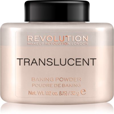 Makeup Revolution Baking Powder sypký pudr odstín Translucent 32 g - parfo.cz