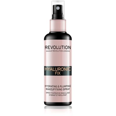 Makeup Revolution Hyaluronic Fix Hydrating & Plumping fixační sprej na make-up s hydratačním účinkem 100 ml - parfo.cz