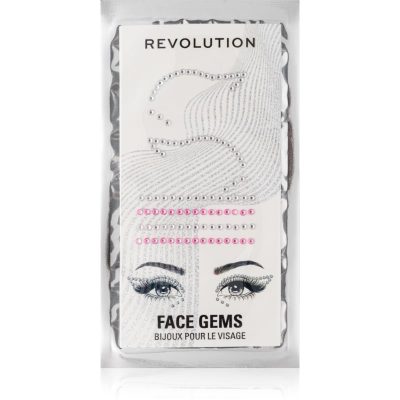 Makeup Revolution Metallic Muse Face Gems nálepky na obličej 1 g - parfo.cz