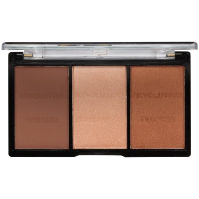Makeup Revolution Ultra Sculpt & Contour paleta na kontury obličeje odstín 04 Ultra Ligt/Medium 11 g - parfo.cz