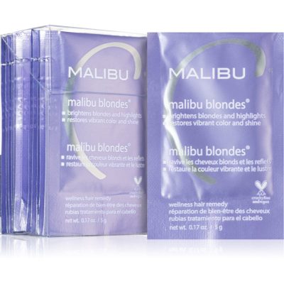Malibu C Wellness Hair Remedy Malibu Blondes intenzivní kúra pro blond a melírované vlasy 12x5 g - parfo.cz