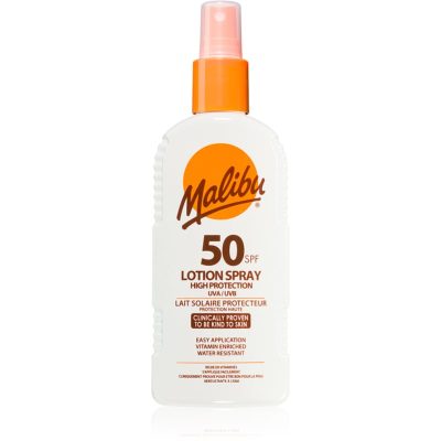 Malibu Lotion Spray High Protection opalovací krém SPF 50 200 ml - parfo.cz