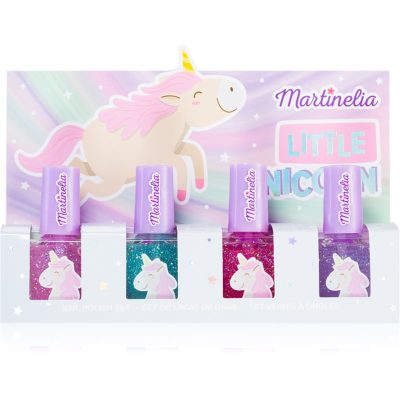 Martinelia Little Unicorn Nail Polish Set sada laků na nehty pro děti Pink