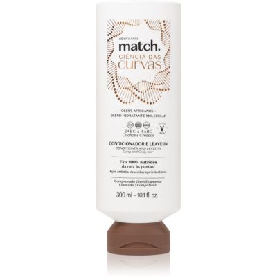 Match. Science of Curves bezoplachový kondicionér pro vlnité a kudrnaté vlasy 300 ml - parfo.cz
