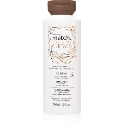 Match. Science of Curves hydratační šampon pro vlnité a kudrnaté vlasy 300 ml - parfo.cz