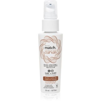Match. Science of Curves vlasový olej pro vlnité a kudrnaté vlasy 50 ml - parfo.cz