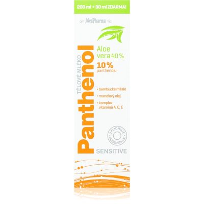 MedPharma Panthenol 10% Sensitive intenzivně hydratační tělové mléko s regeneračním účinkem 230 ml - parfo.cz