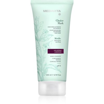 Medavita Choice Aubergine vyživující maska pro barvené vlasy 200 ml - parfo.cz