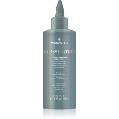 Medavita Glossynation Extreme Makeover Liquid Light hydratační hloubková péče pro rozzáření mdlých vlasů 200 ml - parfo.cz