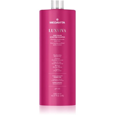 Medavita LUXVIVA Post Color Acidifying hydratační šampon pro barvené vlasy 1250 ml - parfo.cz