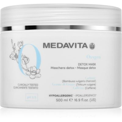 Medavita Oxygen Detox Mask detoxikační maska na vlasy a vlasovou pokožku 500 ml - parfo.cz
