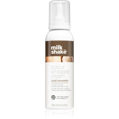 Milk Shake Colour Whipped Cream tónovací pěna pro všechny typy vlasů Cold Brunette 100 ml - parfo.cz