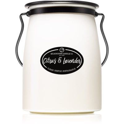 Milkhouse Candle Co. Creamery Citrus & Lavender vonná svíčka Butter Jar 624 g - parfo.cz
