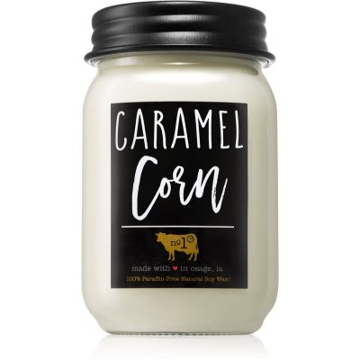 Milkhouse Candle Co. Farmhouse Caramel Corn vonná svíčka Mason Jar 368 g - parfo.cz