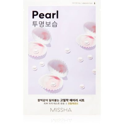Missha Airy Fit Pearl plátýnková maska s rozjasňujícím a hydratačním účinkem 19 g - parfo.cz