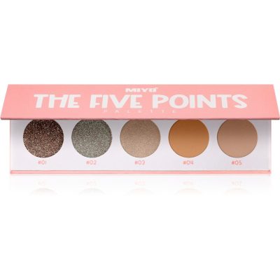 Miyo Eyeshadow The five points paletka očních stínů odstín 15 Consequences 1 ks - parfo.cz