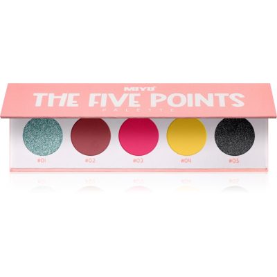 Miyo Eyeshadow The five points paletka očních stínů odstín 17 Welcome to Miami 1 ks - parfo.cz