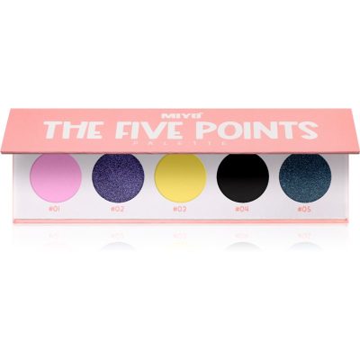 Miyo Eyeshadow The five points paletka očních stínů odstín 26 Make it funky eyes 1 ks - parfo.cz