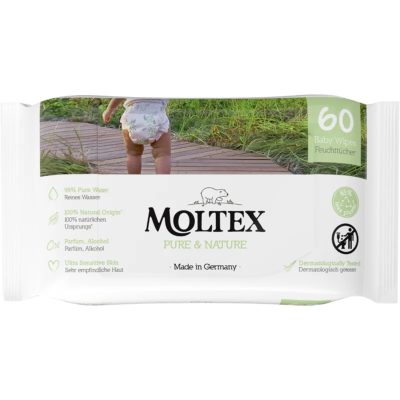 Moltex Pure & Nature Baby Wipes vlhčené ubrousky pro děti 60 ks - parfo.cz