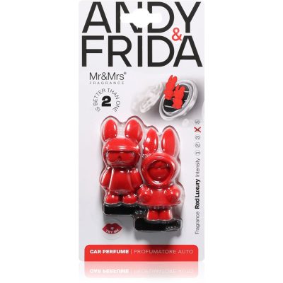 Mr & Mrs Fragrance Andy & Frida Red Luxury vůně do auta 1 ks - parfo.cz