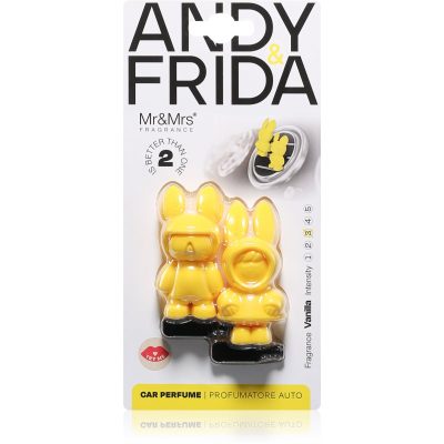 Mr & Mrs Fragrance Andy & Frida Vanilla vůně do auta 1 ks - parfo.cz